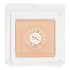 Polvo mineral prensado Honeybee Gardens en recambio para un acabado natural.