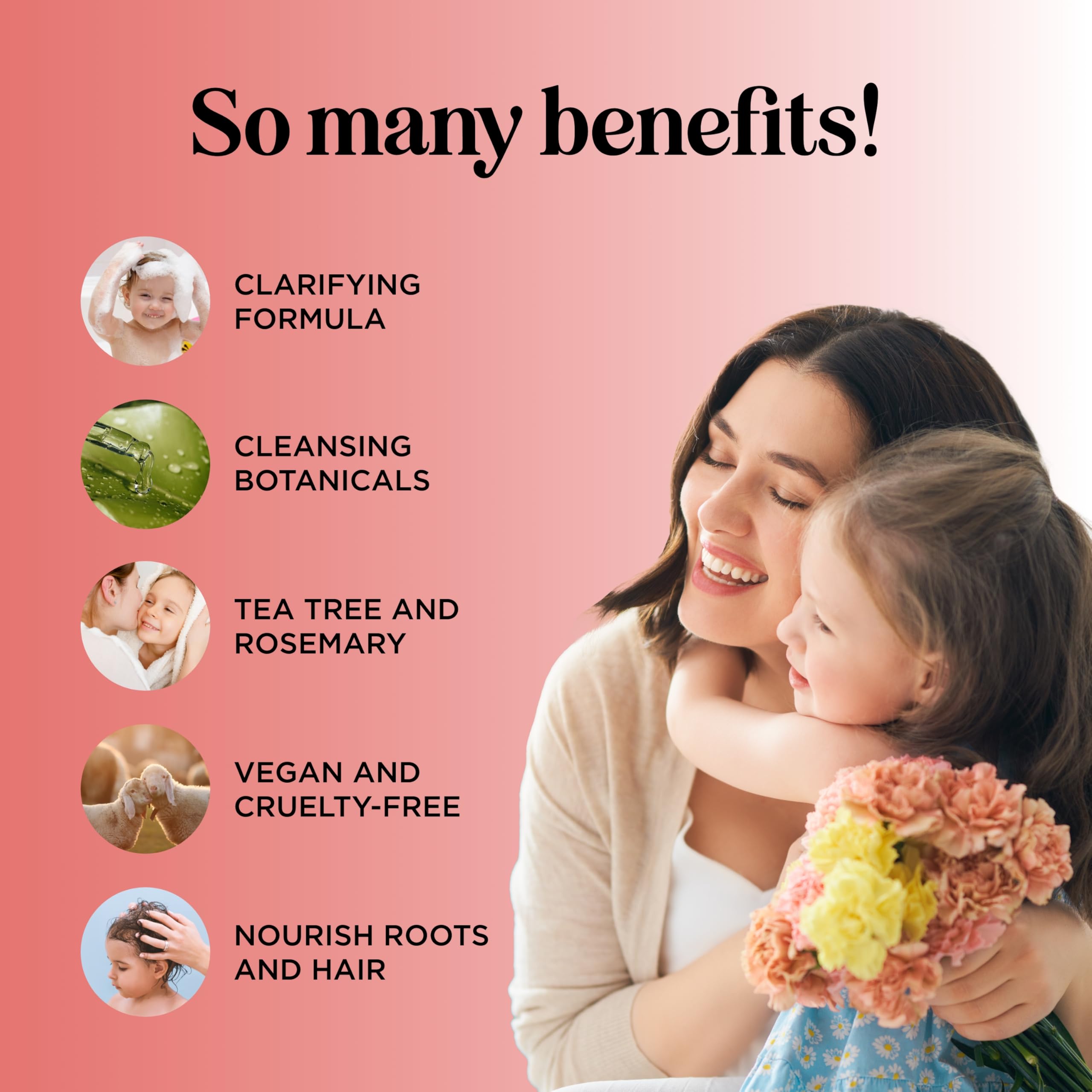 HONEYDEW champú infantil con aceites esenciales, árbol de té y lavanda para aroma calmante