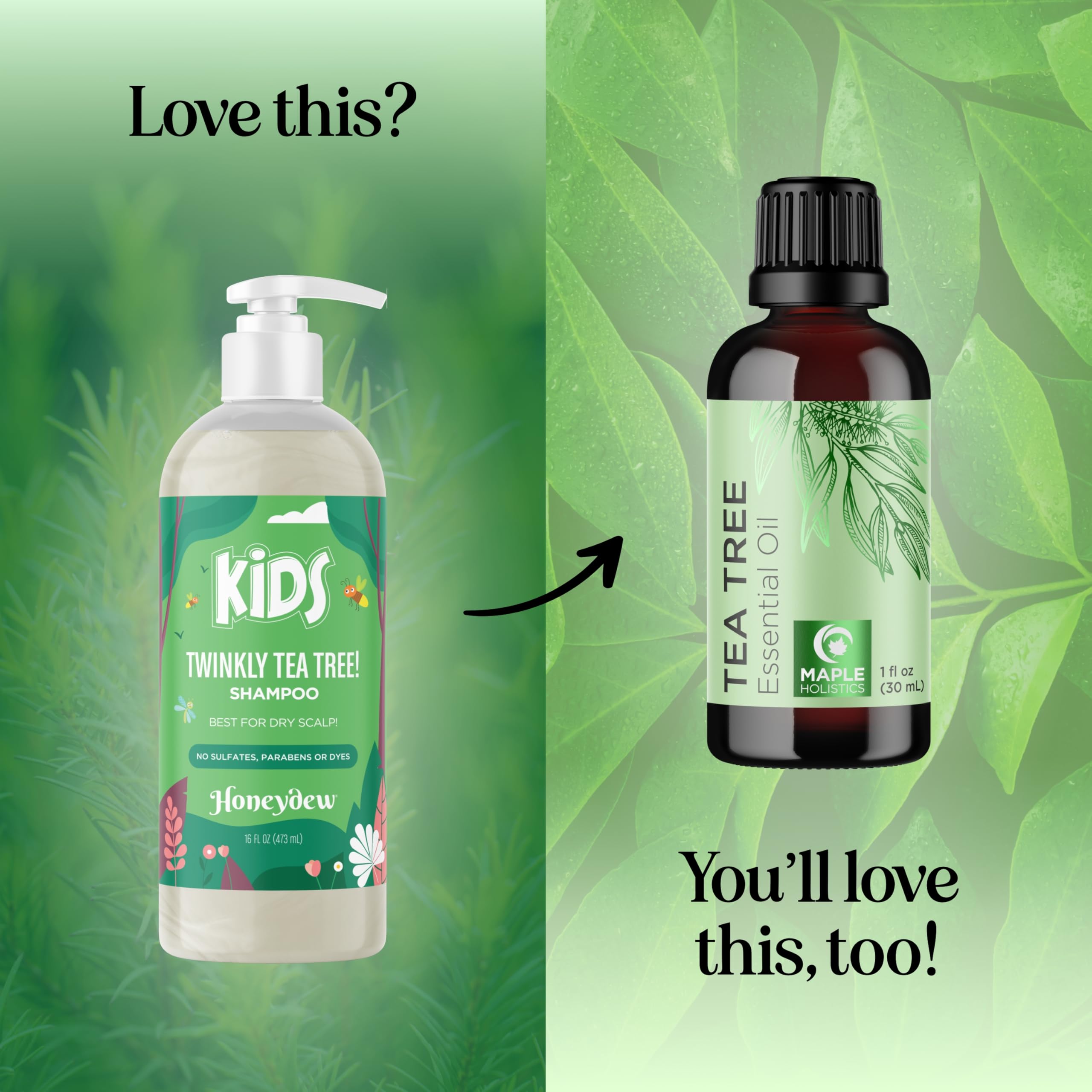 Ingrédients naturels Honeydew, formulation respectueuse de l'équilibre capillaire des enfants.