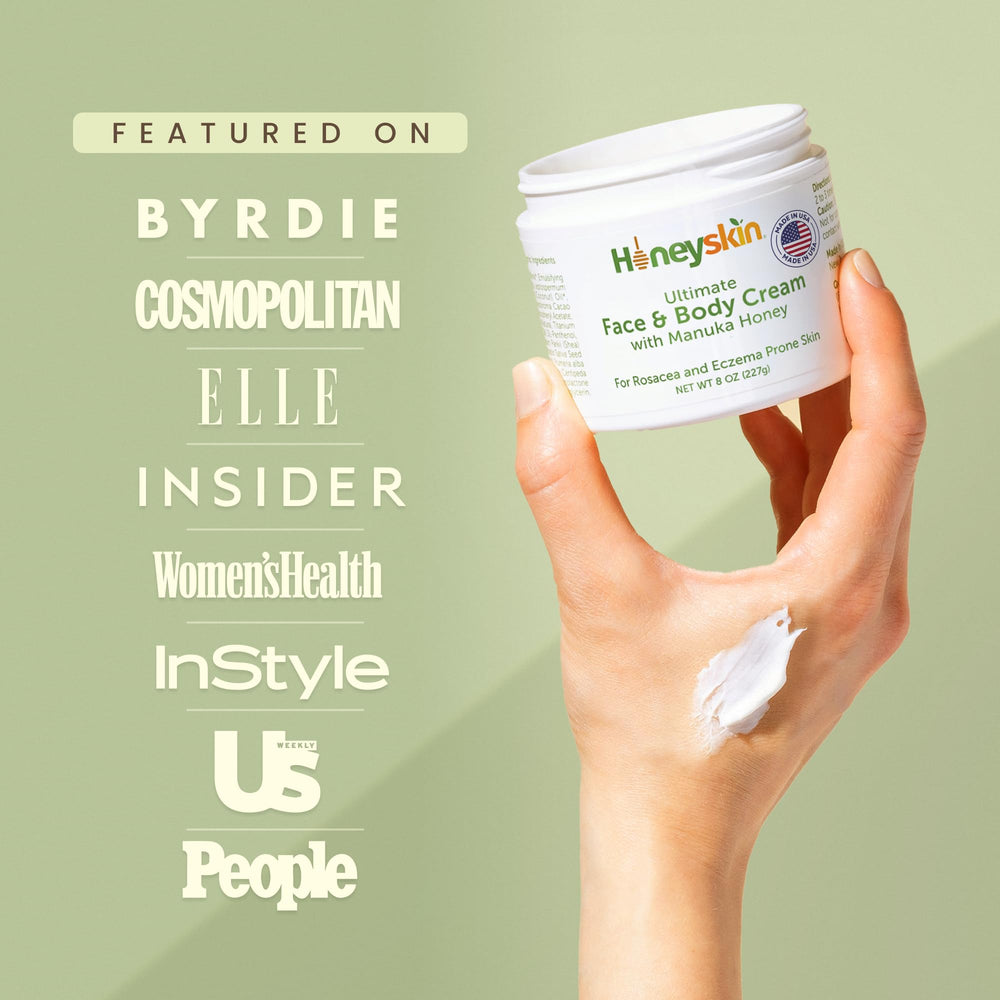 Aplicación diaria de Honeyskin para piel muy seca y cómoda.