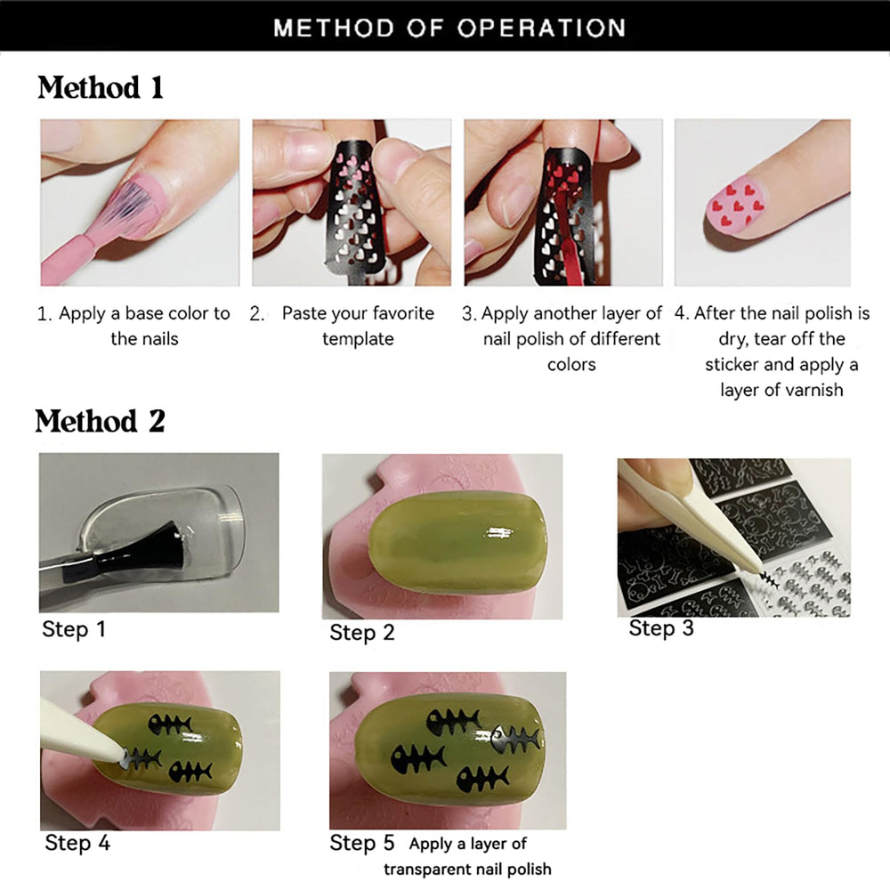 Hongcaup uso universal en uñas naturales, acrílicas o gel y diseños versátiles.