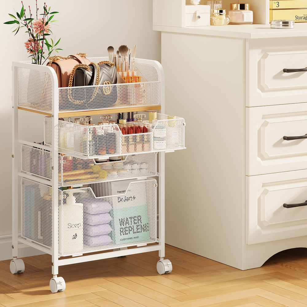 Hongtamoya diseño-blanco-moderno-tocador: aspecto limpio y funcional en cualquier habitación.