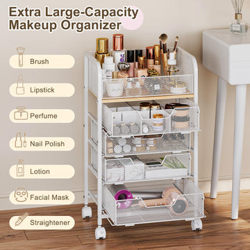Hongtamoya almacenamiento versátil para baño o dormitorio, manteniendo orden diario.