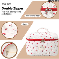 bolsa honitty acolchada, cierre suave y duradero para uso diario.