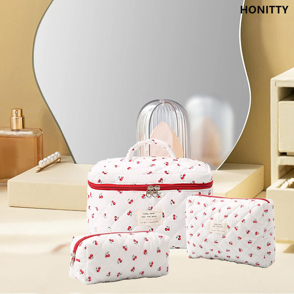 bolsa cosmética para tocador honitty, ideal para brochas y productos pequeños.