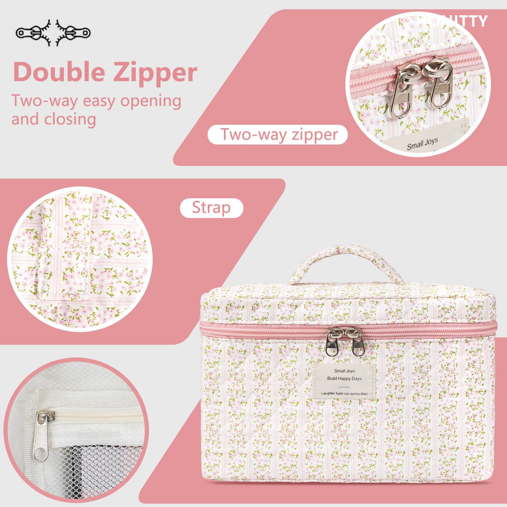 Honitty bolsa de maquillaje pequeña, ligera y fácil de guardar.