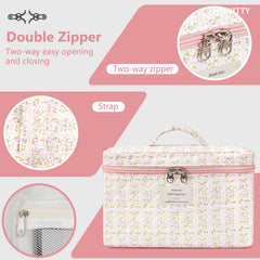 Honitty bolsa de maquillaje pequeña, ligera y fácil de guardar.