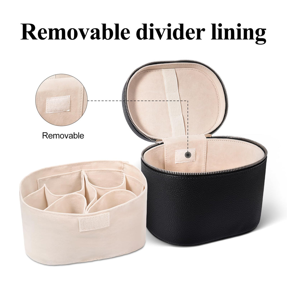 honitty bolsa maquillaje PU suave ofrece tacto agradable y protección.