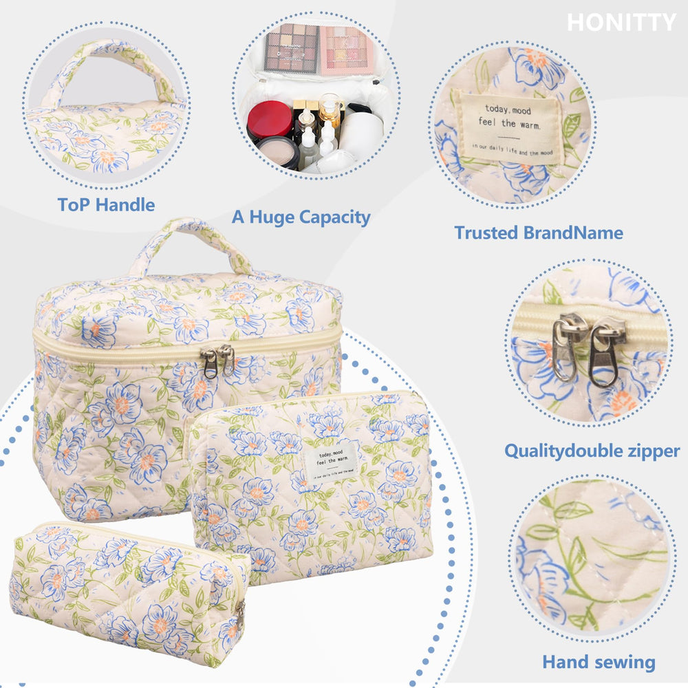 Bolsas de cosméticos de Honitty para viaje, ligeras y plegables.