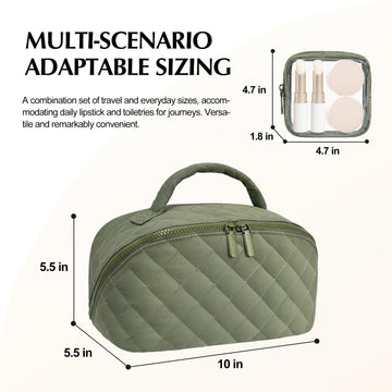 Honitty bolso maquillaje impermeable para proteger cosméticos durante viajes