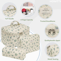 Honitty bolso de maquillaje portátil y ligero, ideal para viajar.