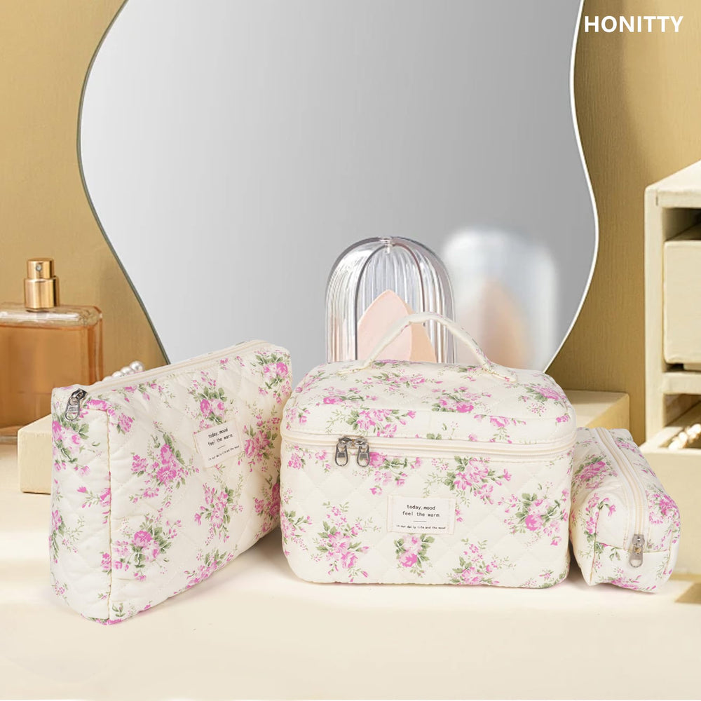 Honitty diseño acolchado floral, resistente y fácil de limpiar.