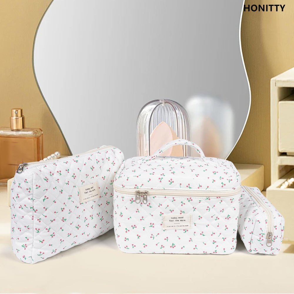Honitty organizador cosmético para uso diario y viaje, mantiene accesorios ordenados y a mano.