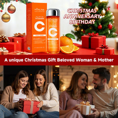 HONLINK 5X Vitamina C Toner botella clara para piel radiante.