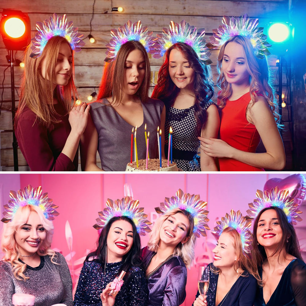 Diadema LED HONLYNE de estilo romántico para eventos y fotos.