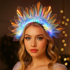 Diadema LED HONLYNE para fiesta nocturna con brillo llamativo.