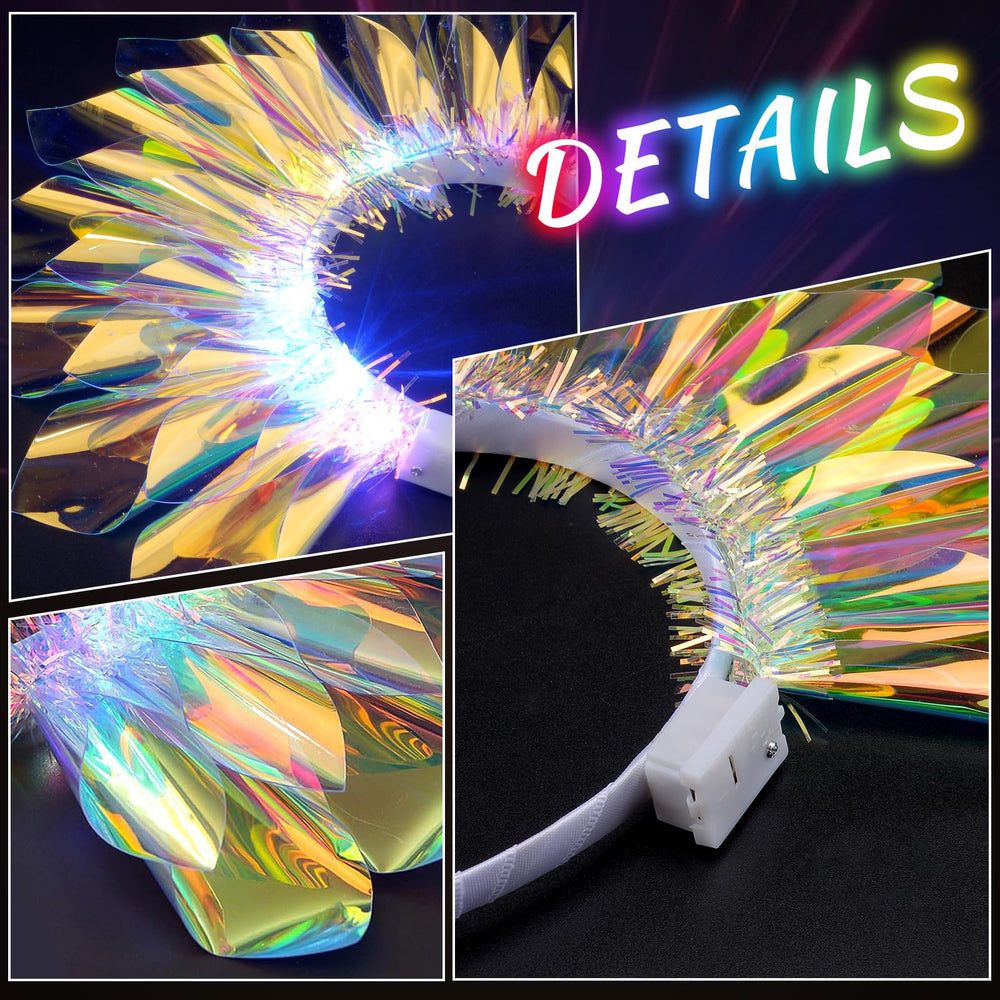 Diadema LED HONLYNE con luz de fondo suave para ambiente.
