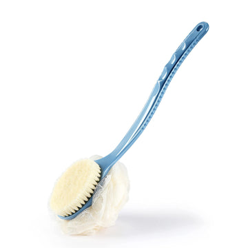 HONOMA cepillo para espalda 2 en 1 con cerdas y lufa para exfoliación suave