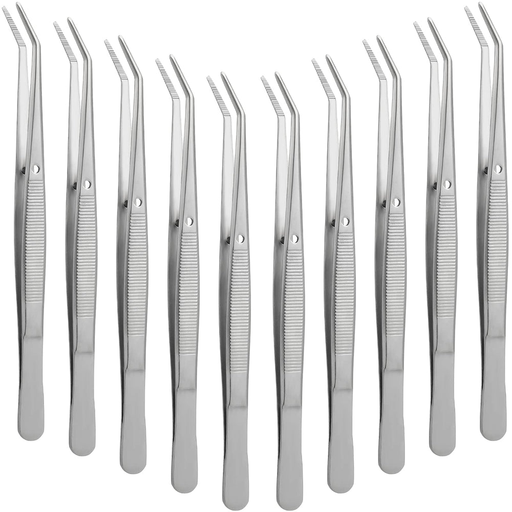 Pinzas Honoson puntas-curvas-serradas para precisión en costura y manualidades.