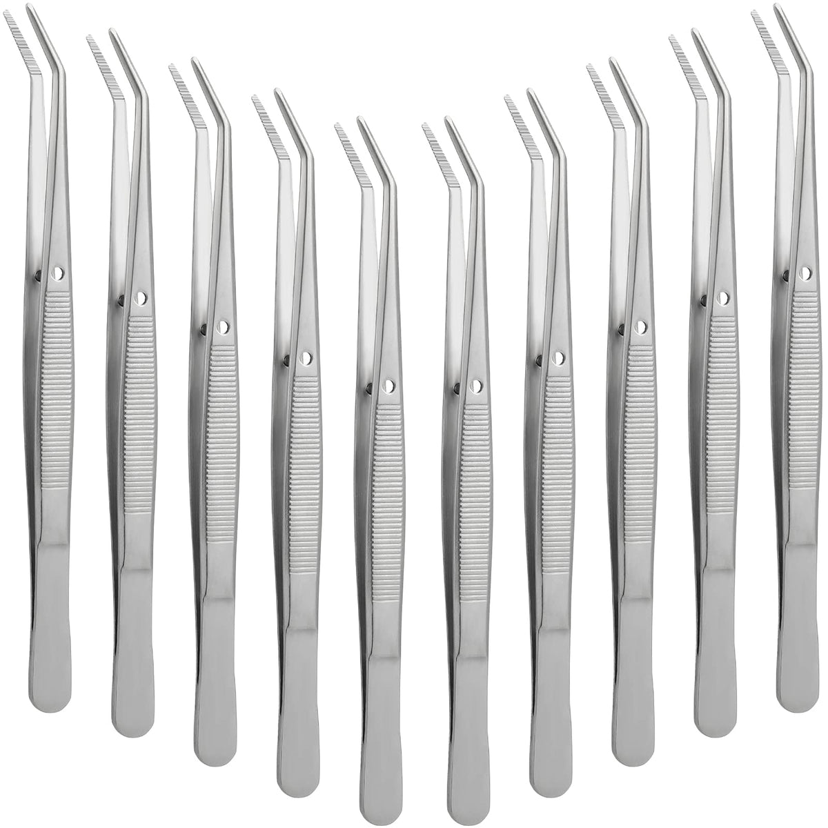 Pinzas Honoson puntas-curvas-serradas para precisión en costura y manualidades.