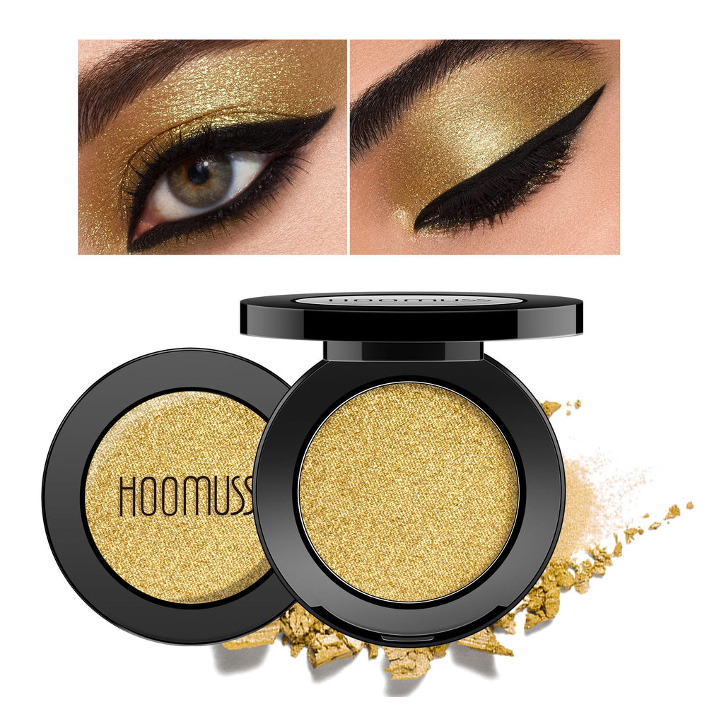 HOOMUSS 1Gold sombra dorada con brillo intenso para ojos.