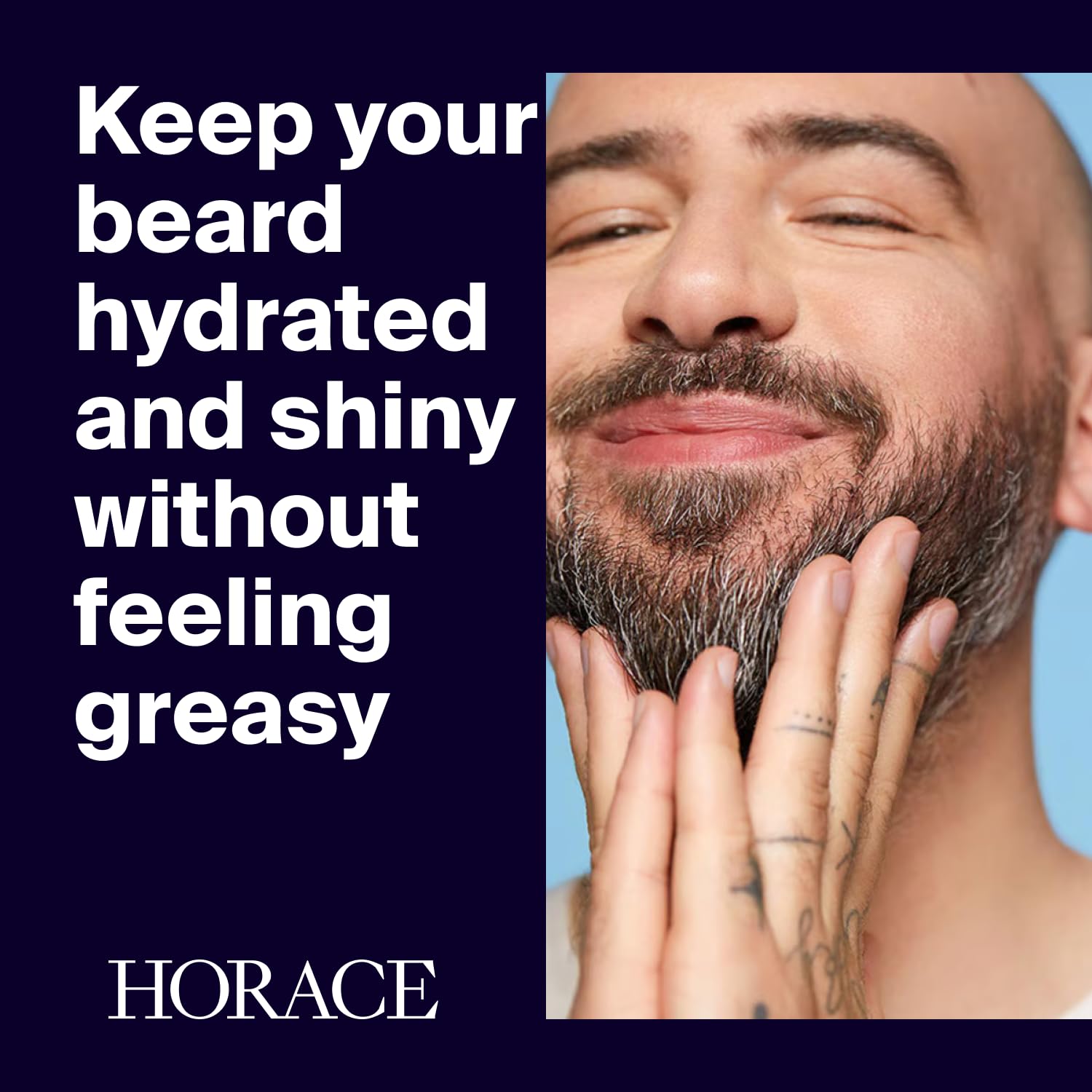 HORACE Aplicación suave en barba para nutrir y suavizar.