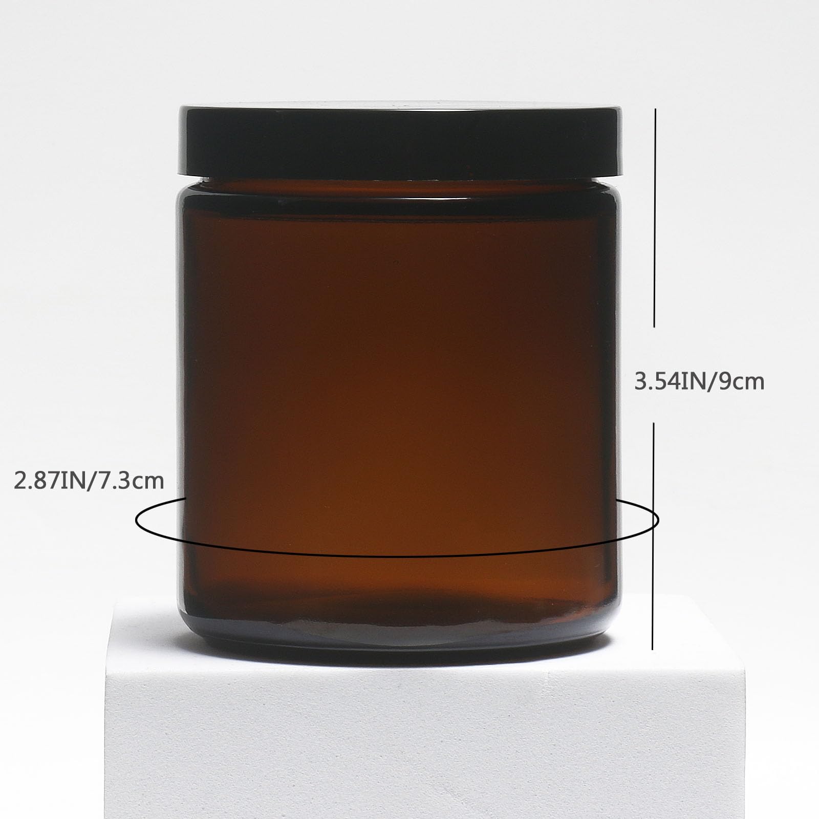 Hormerry dimensiones altura 9 cm y diámetro 7.3 cm para almacenamiento práctico
