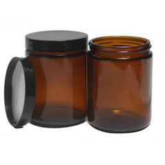 Hormerry jarro vidrio ambar 250ml, ideal para viajar y almacenar cosméticos
