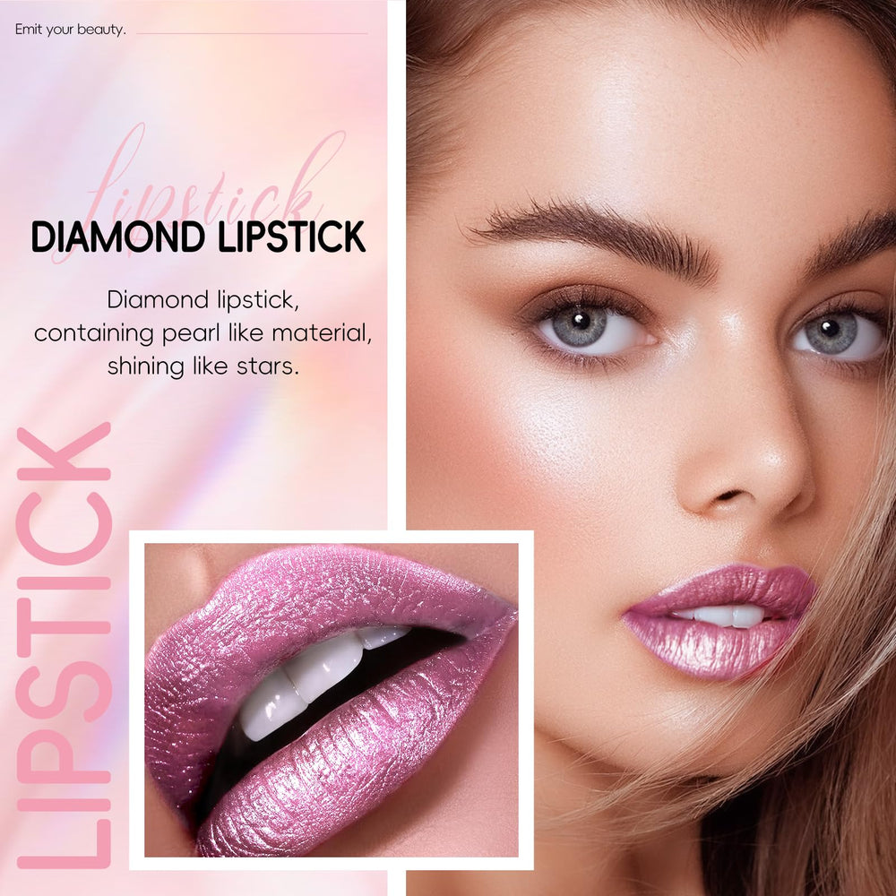 Labial HOSAILY efecto diamante tono marfil para brillo suave y duradero.