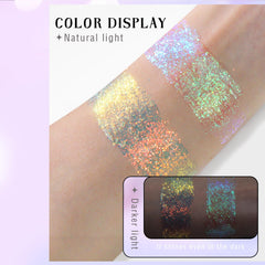 HOSAILY brillo hologográfico para cabello y uñas, ideal para looks festivos.