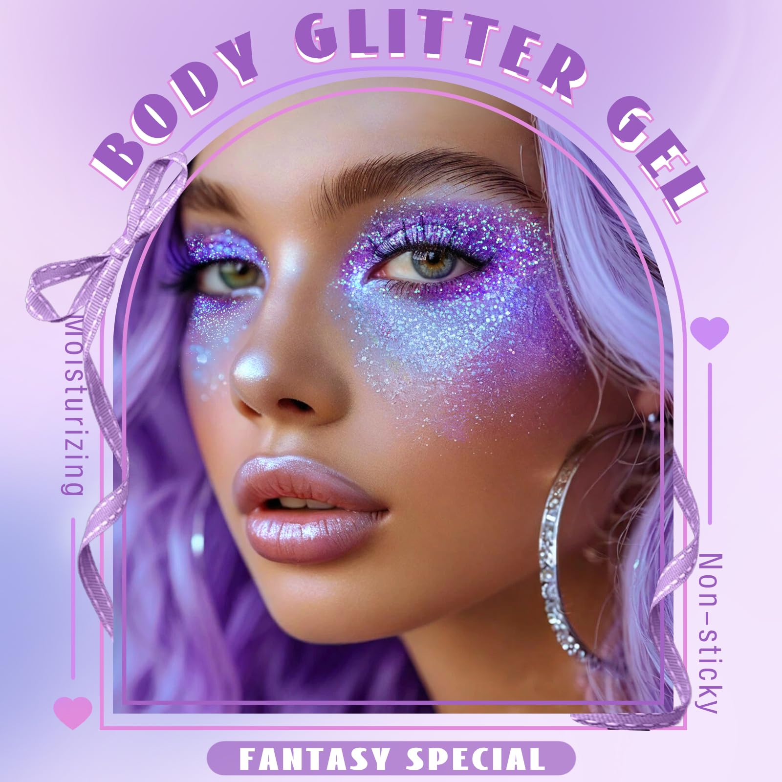 HOSAILY glitter holográfico con escamas de sirena para fiesta