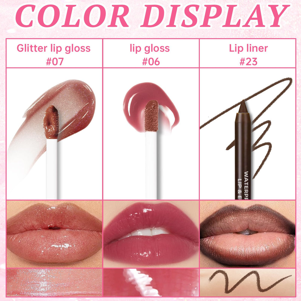 Hosaily brillo labial mini, enfoque compacto ideal para retoques en cualquier lugar.