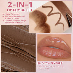 Hosaily brillo labial nutritivo toffee para un acabado jugoso.