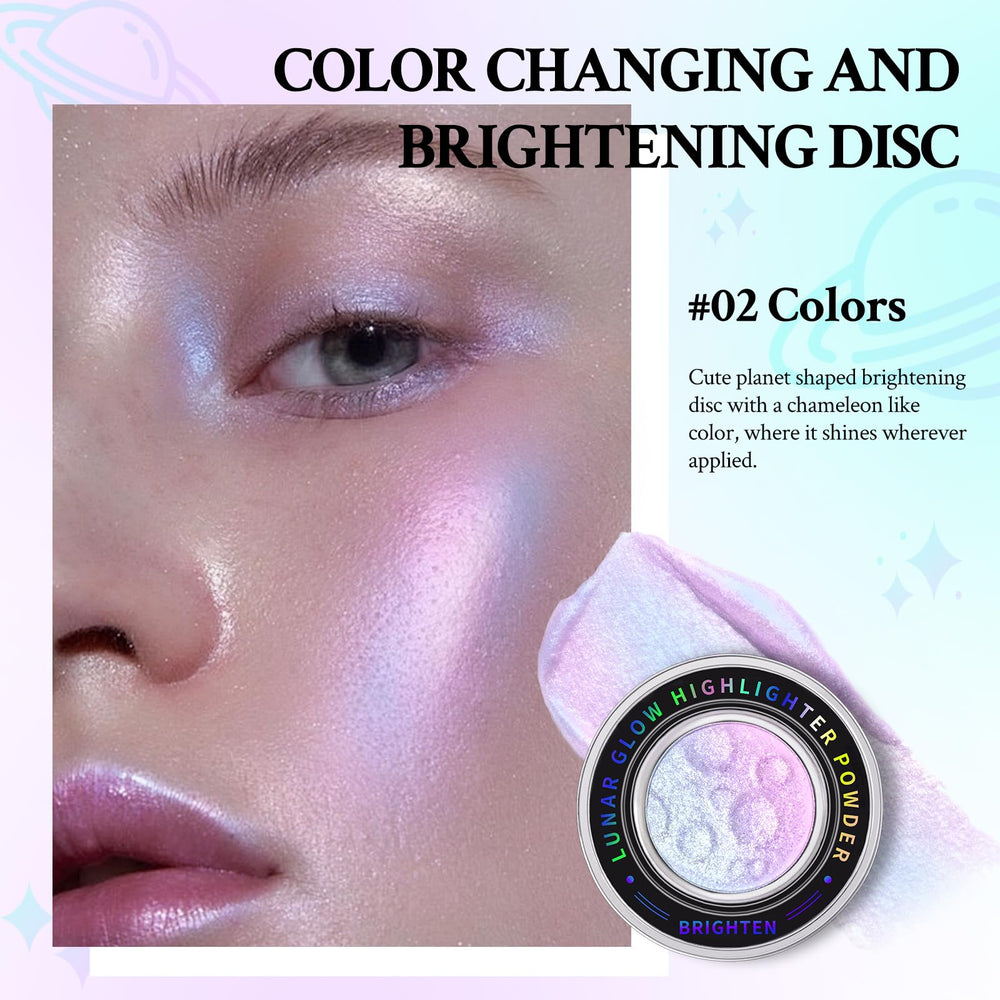 HosAILY iluminador cromático para el rostro, paleta multicolor para acentos radiantes