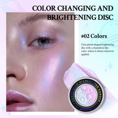HosAILY iluminador cromático para el rostro, paleta multicolor para acentos radiantes