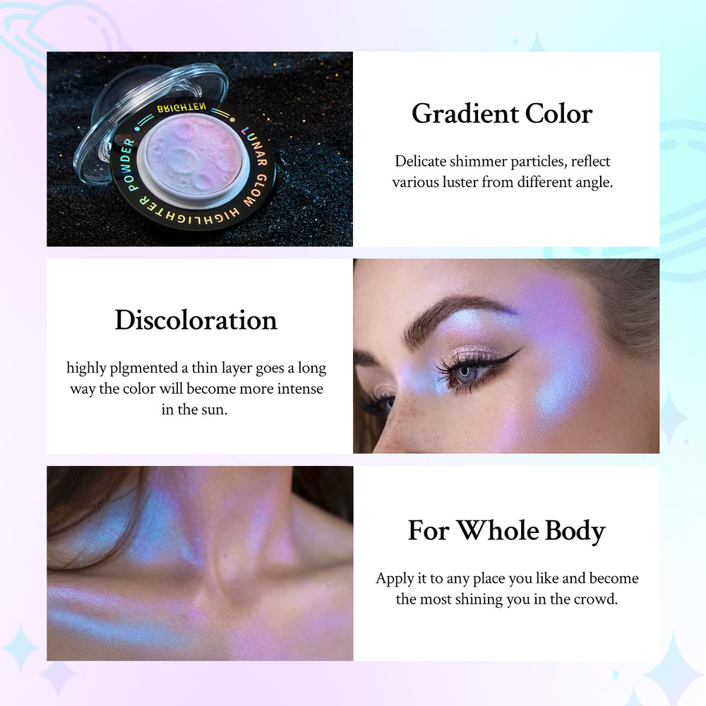 HosAILY iluminador cromático para el rostro, usos múltiples en mejillas y ojos