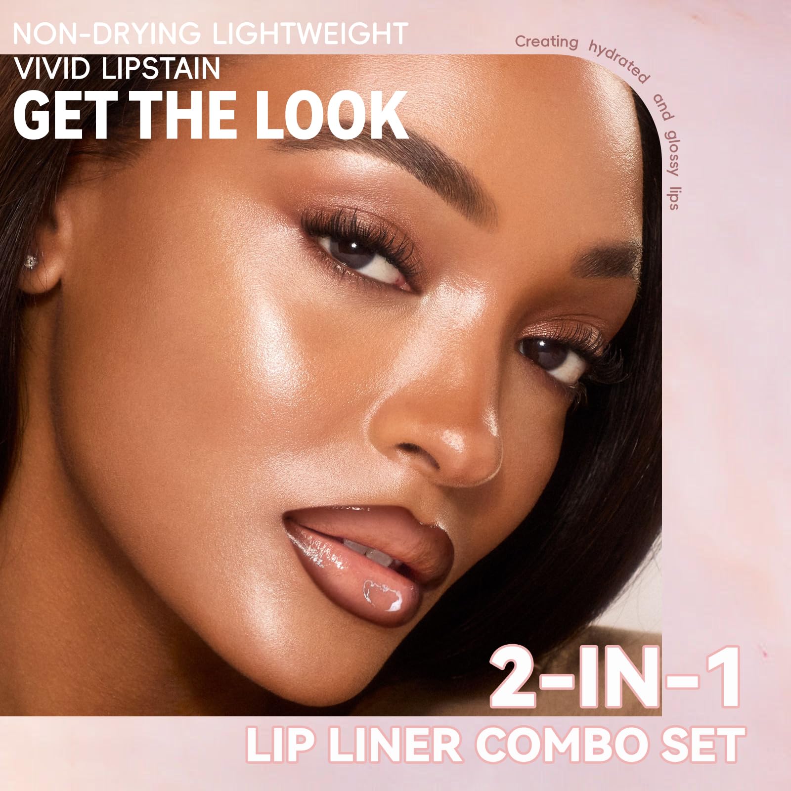 Hosaily delineador labial tono nude natural para looks diarios.
