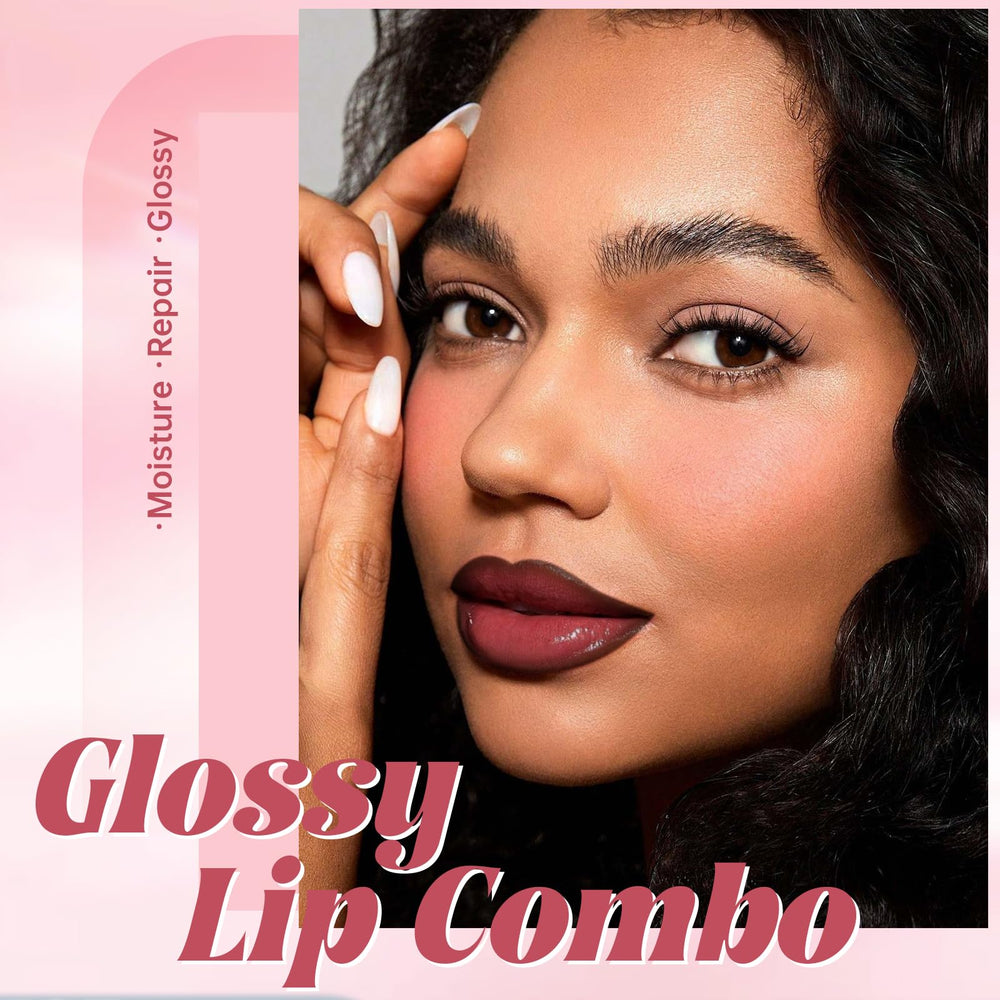 HOSAILY delineador labial marrón define contorno para labios más llenos.