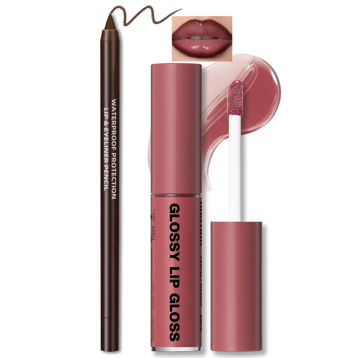 HOSAILY delineador marrón para definir labios con precisión.