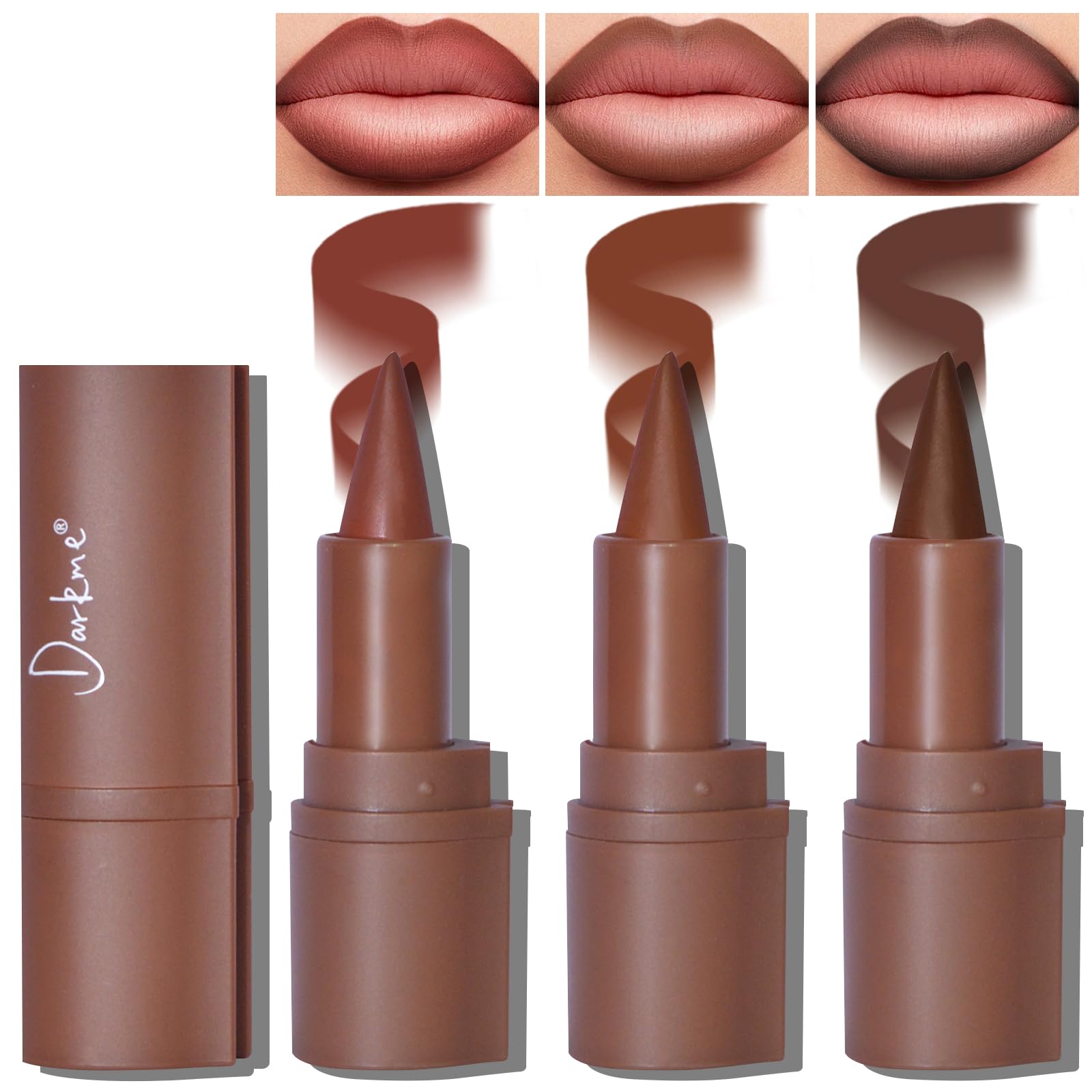 Delineadores labiales HOSAILY 3 colores para definir y colorear los labios.