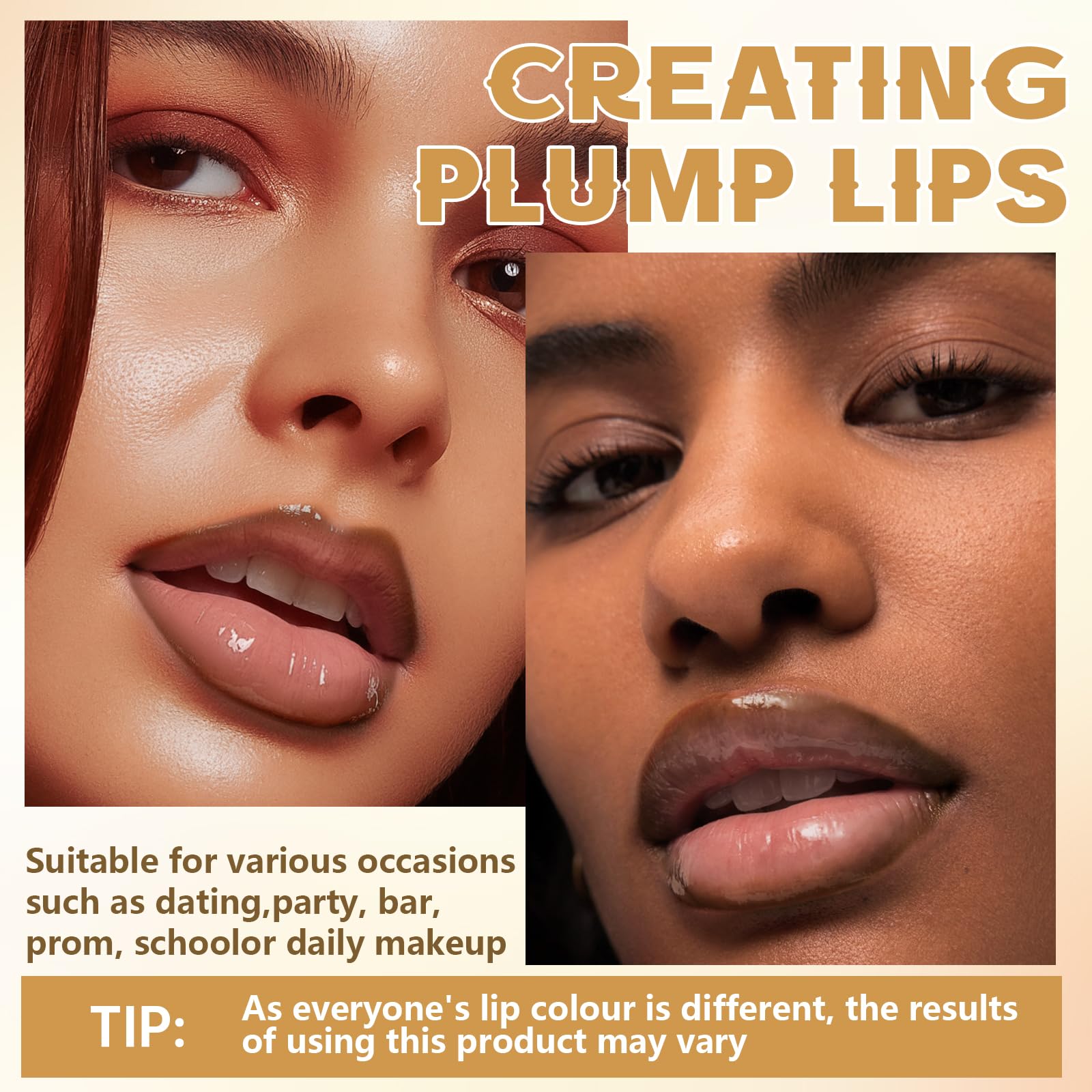 Hosaily dual lip makeup set display showing liner and gloss pairing