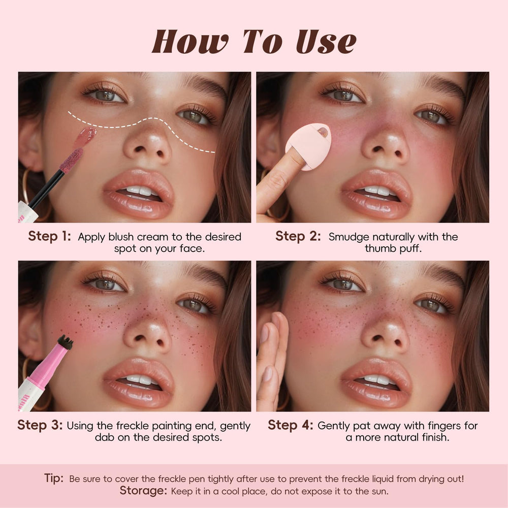 HOSAILY Freckle Blush Pen ideal para viaje gracias a su pack ligero.