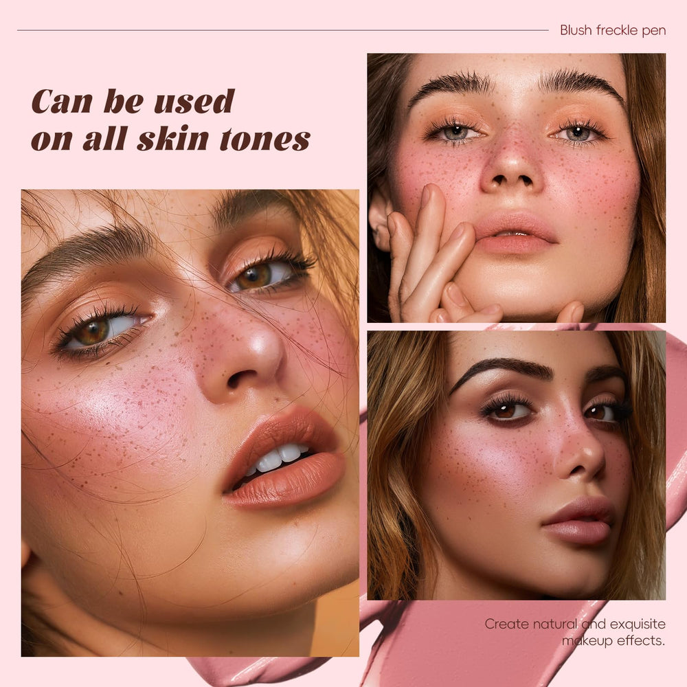 HOSAILY Freckle Blush Pen técnica para look coreano con suavidad.