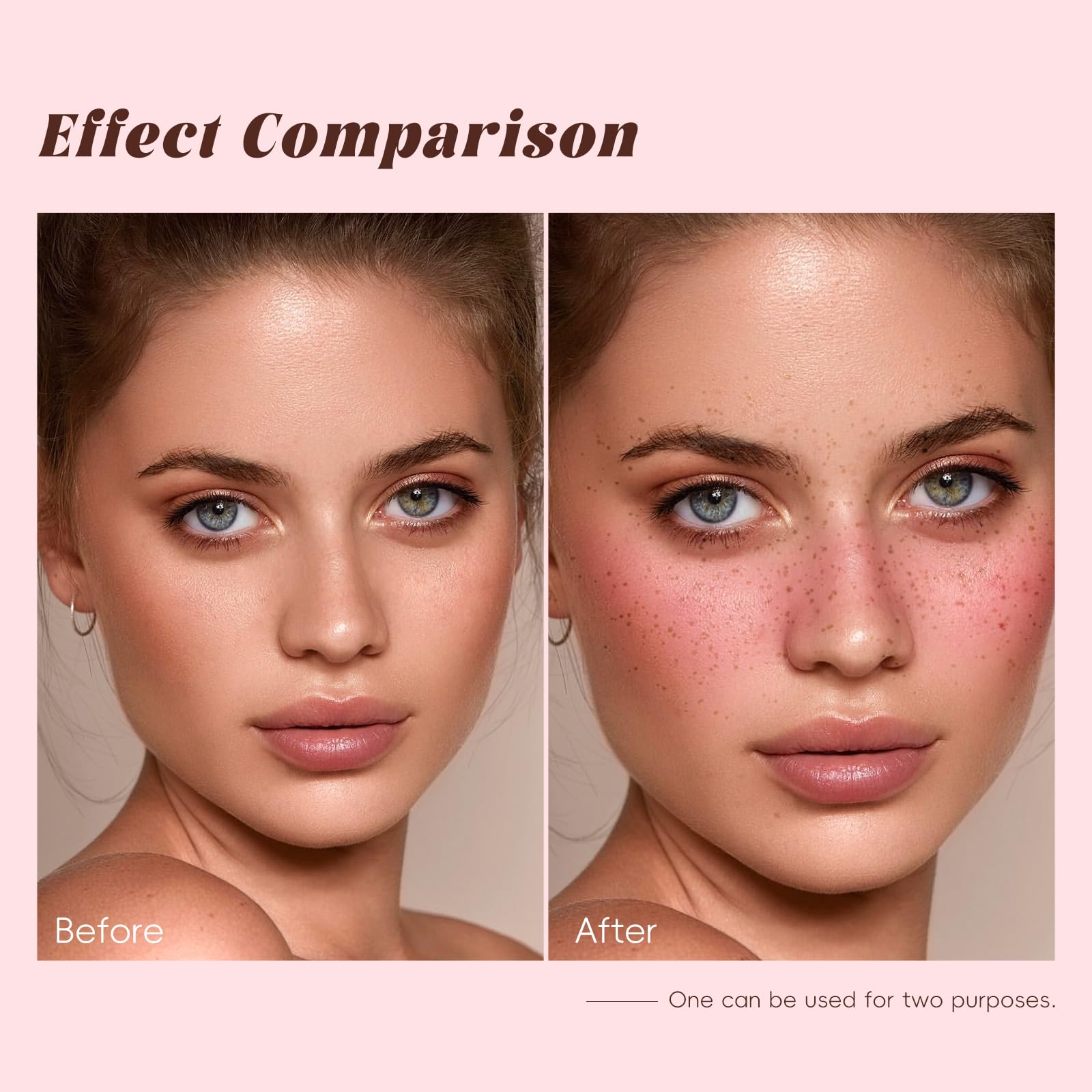 HOSAILY Freckle Blush Pen aplicación fácil para pecas realistas.