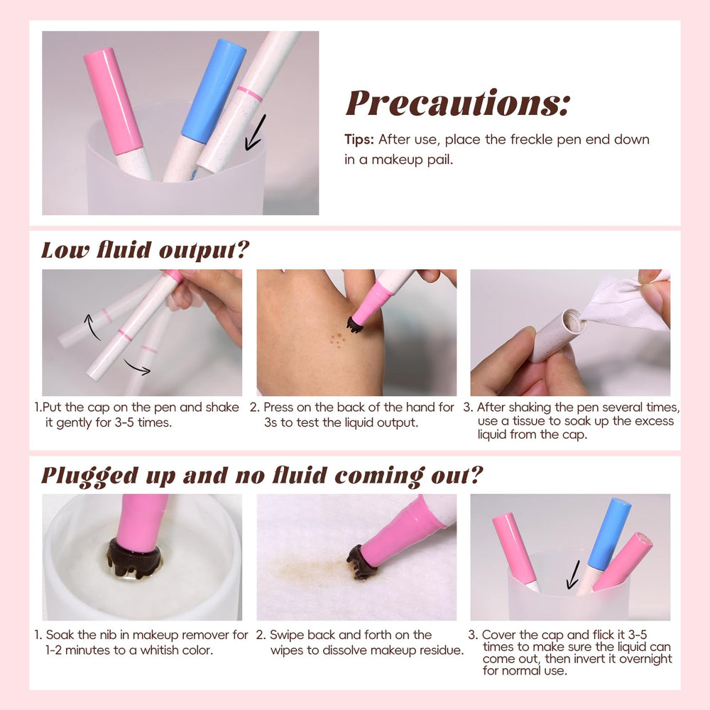 HOSAILY Freckle Blush Pen tonos combinables para rubor natural.