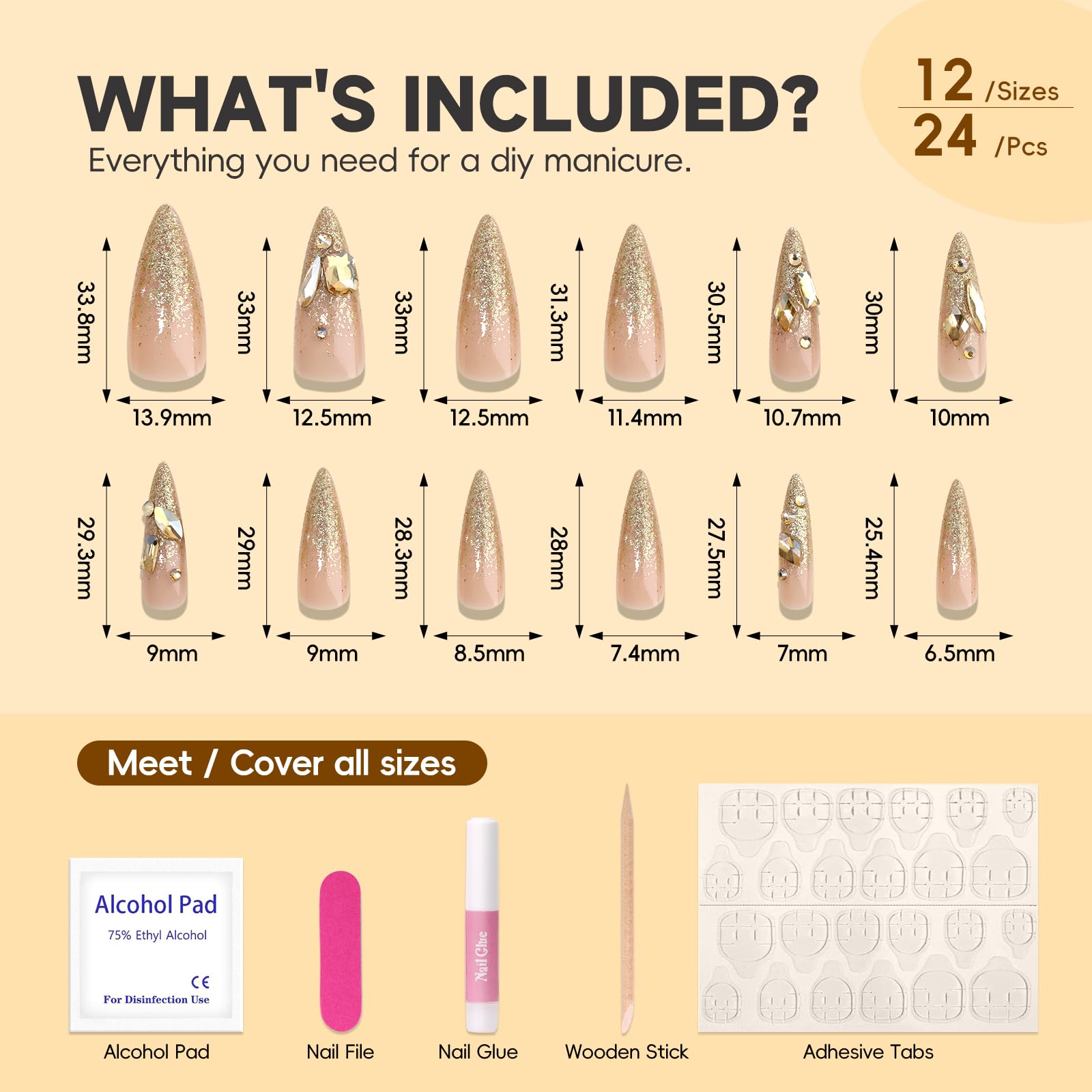 HOSAILY Adhesivo para uñas que mantiene la manicura durante más tiempo.