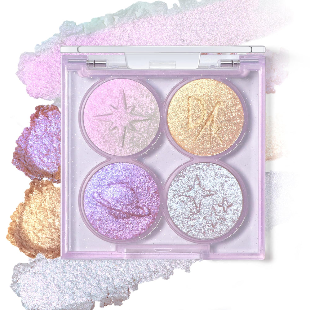 La paleta HOSAILY holográfica duocromo con cuatro tonos para looks dinámicos.
