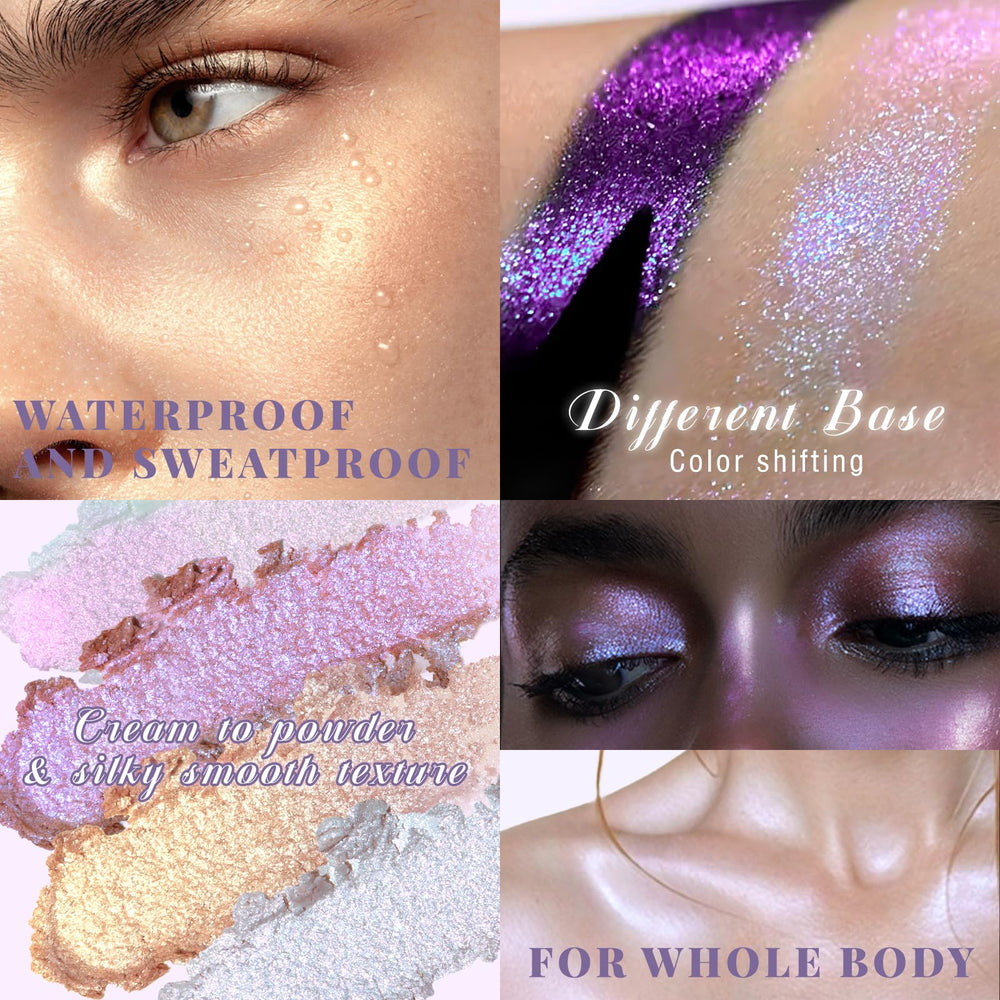 Sombra resistente al sudor y al agua; ideal para looks duraderos.