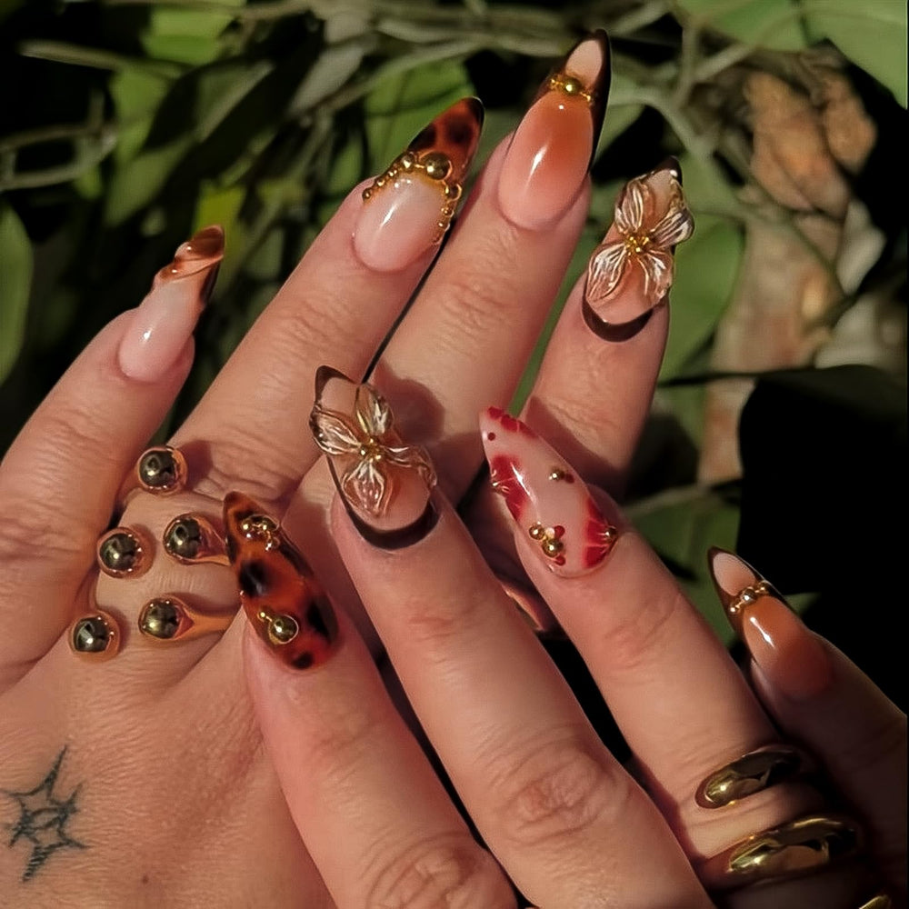 Uñas HOSAILY pegables para ocasiones sociales, look versátil para eventos