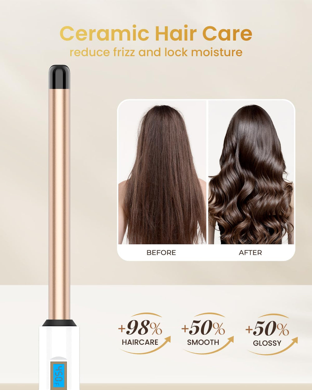 Hoson 11 ajustes de temperatura para distintos tipos de cabello.